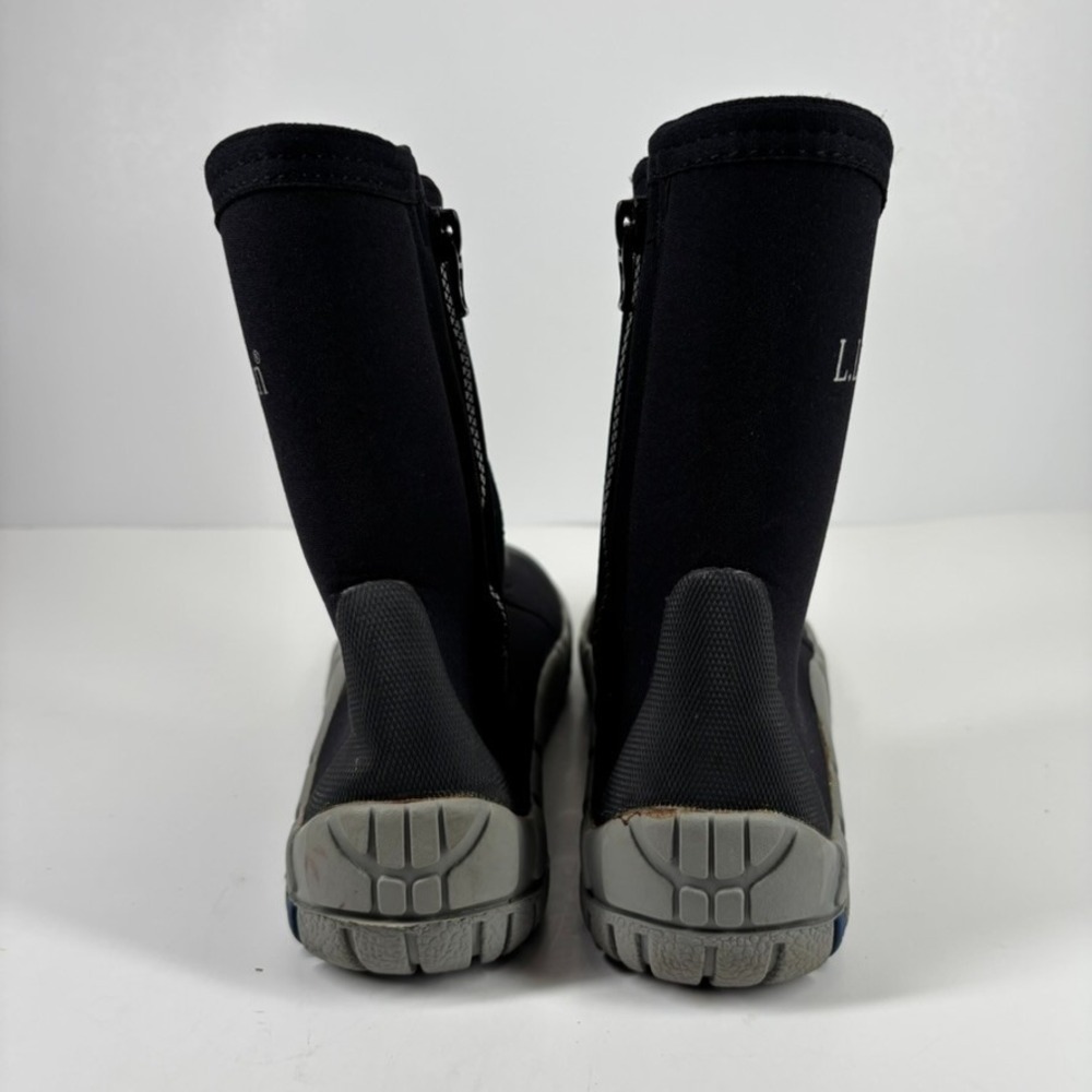 L.L.Bean Vortex Men's US 7 Black Neoprene Wetsuit Side-Zip Waterproof Water Boot - Picture 4 of 16